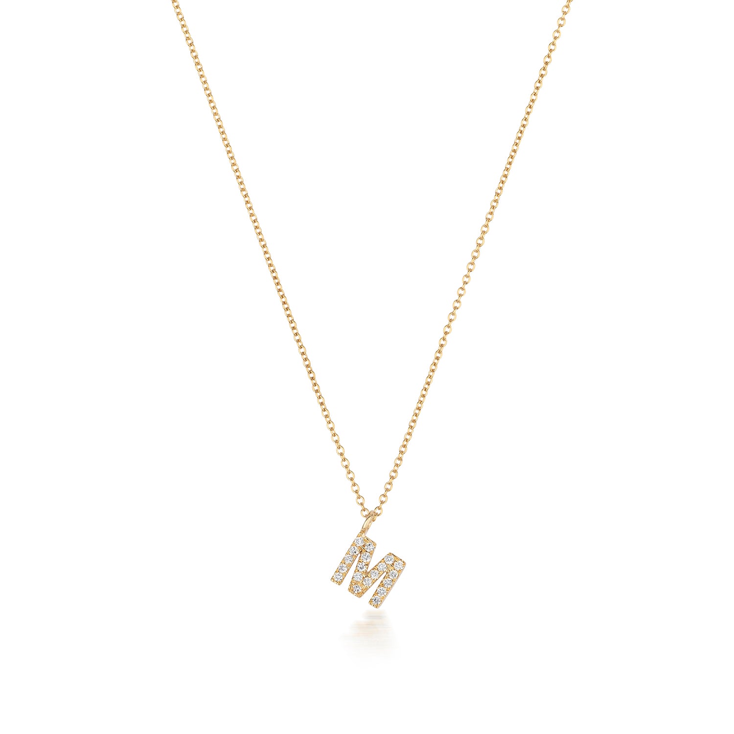 Initial Pendant with Script Font in 18ct Gold Plating | MYKA